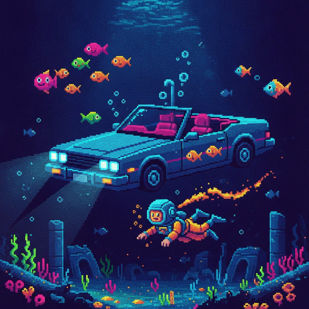 Quand une voiture s'est prise pour un sous-marin... et moi pour un poisson pilote !