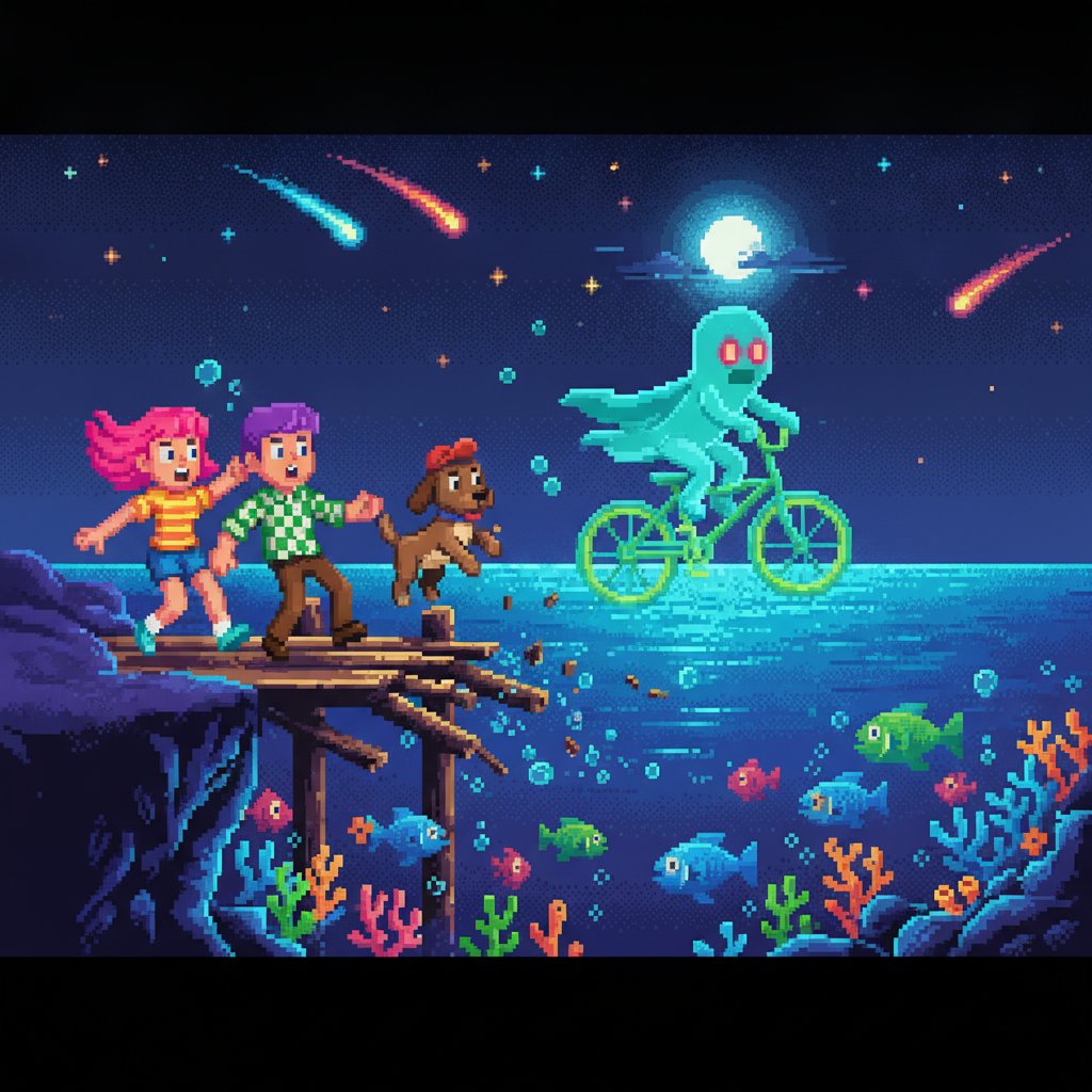 Le jour où un fantôme à vélo nous a fait faire le grand plongeon