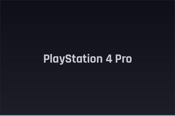 PlayStation 4 Pro