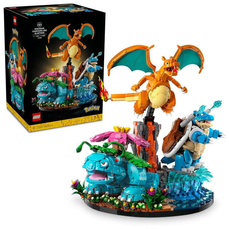Lego Pokémon 72153 : Venusaur, Charizard and Blastoise