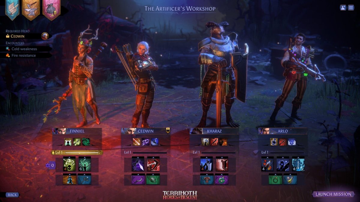 Terrinoth: Heroes of Descent - gameplay